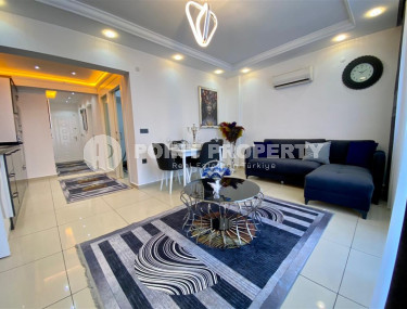 3-room apartment with furniture and appliances in the center of Alanya, Cleopatra. 80 sq.m.-id-1157-photo-4