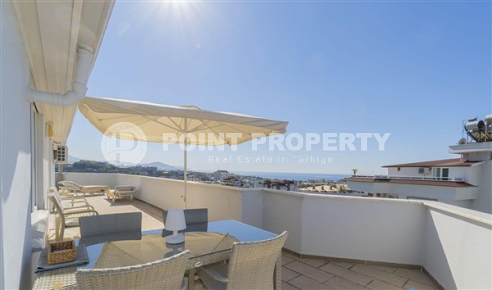 Роскошный пентхаус 4+2, 180м2, с завораживающими видами на море и Аланийскую крепость, район Тосмур.-id-2078-фото-7