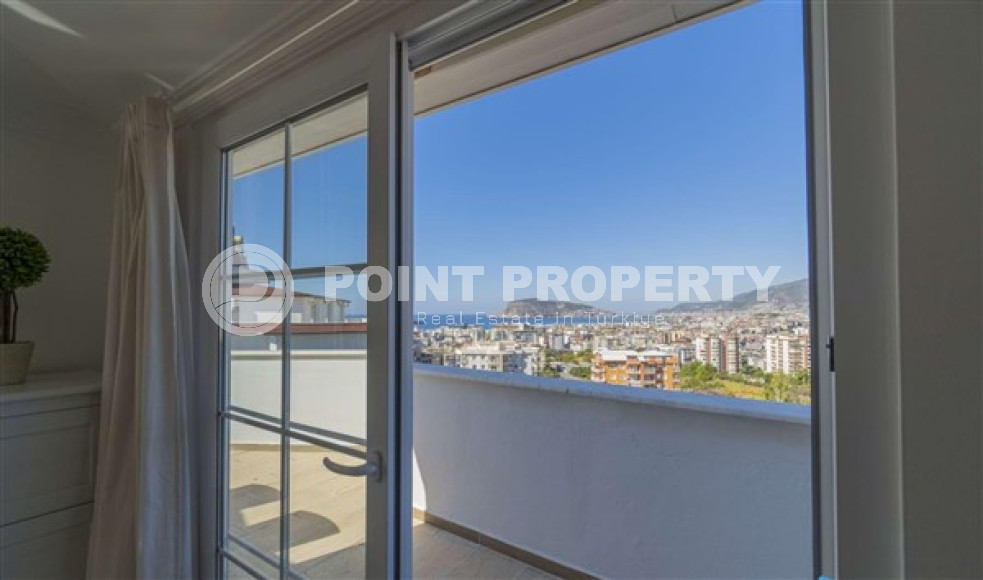 Роскошный пентхаус 4+2, 180м2, с завораживающими видами на море и Аланийскую крепость, район Тосмур.-id-2078-фото-8