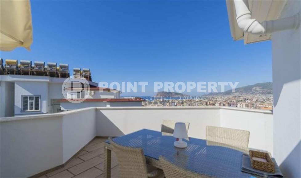 Роскошный пентхаус 4+2, 180м2, с завораживающими видами на море и Аланийскую крепость, район Тосмур.-id-2078-фото-10