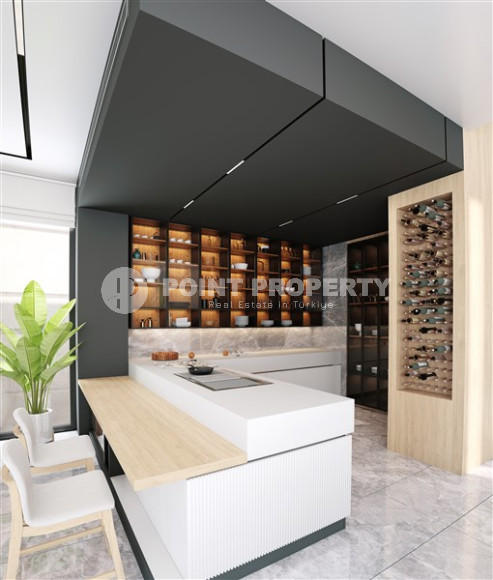 4+1 premium villas 660-680 m2 with panoramic views of the sea and the fortress. Alanya, Center-id-1014-photo-16