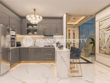 Современные виллы в районе Тепе, личный бассейн и сад. 670 м2.-id-1158-фото-4