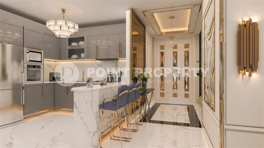 Современные виллы в районе Тепе, личный бассейн и сад. 670 м2.-id-1158-фото-5