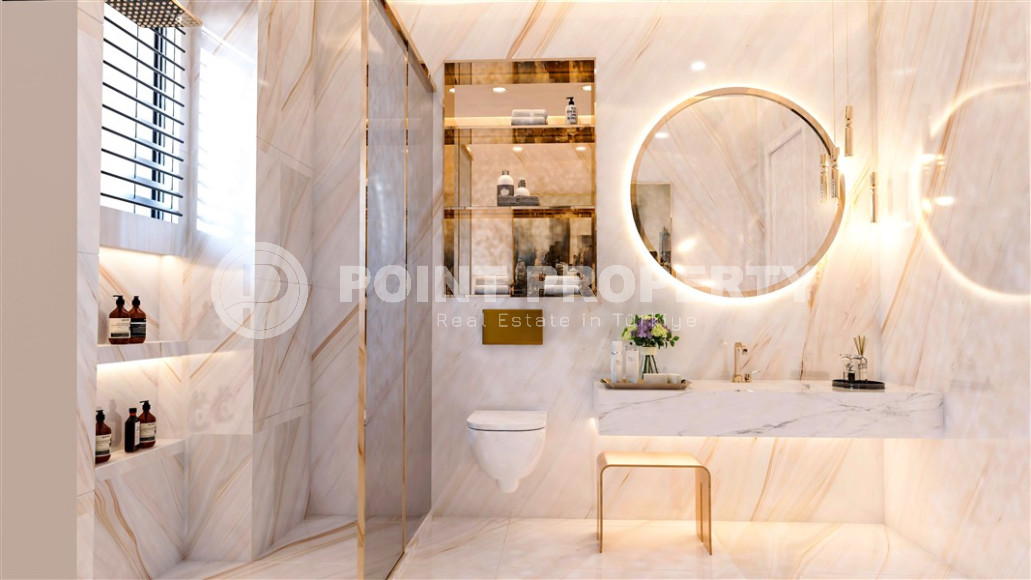 Современные виллы в районе Тепе, личный бассейн и сад. 670 м2.-id-1158-фото-10