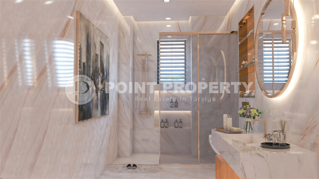 Современные виллы в районе Тепе, личный бассейн и сад. 670 м2.-id-1158-фото-11