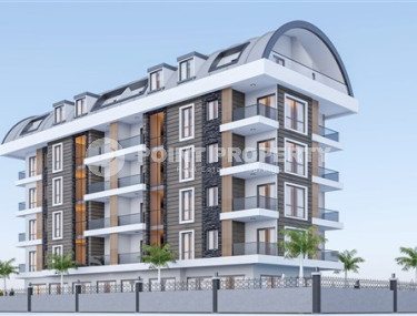 Двухкомнатная квартира, 55м², в комплексе на этапе строительства в центре Алании, 150м от пляжа Кейкубат-id-2087-фото-3