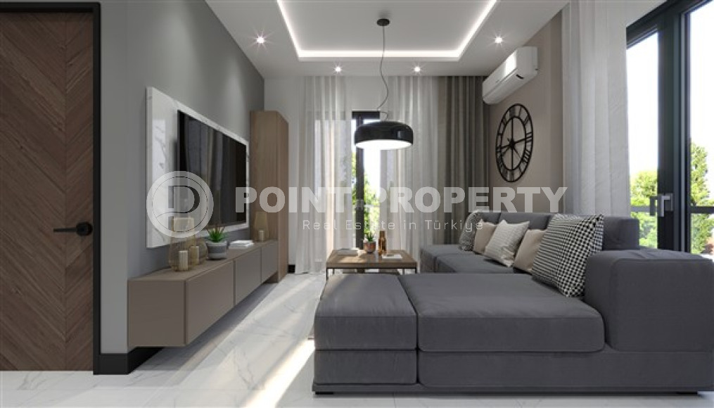 Двухкомнатная квартира, 55м², в комплексе на этапе строительства в центре Алании, 150м от пляжа Кейкубат-id-2087-фото-9