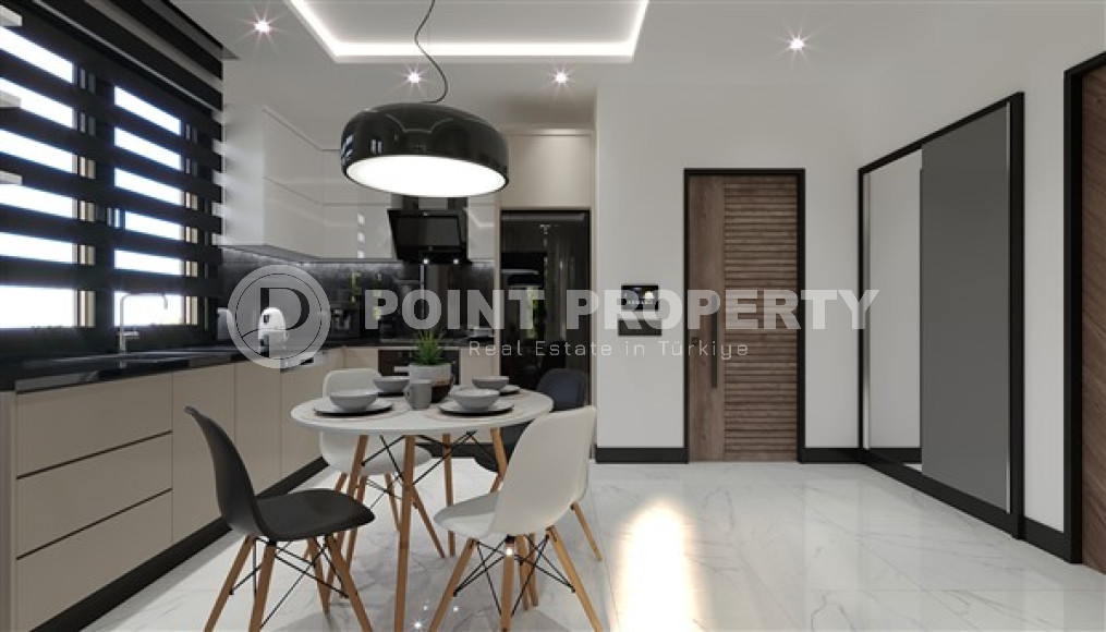 Двухкомнатная квартира, 55м², в комплексе на этапе строительства в центре Алании, 150м от пляжа Кейкубат-id-2087-фото-12