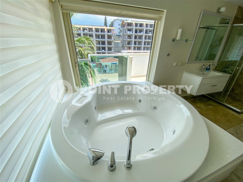 Вилла 4+1 на Средиземном побережье готовая для проживания в Каргыджаке, 250 м2 с аквапарком на территории.-id-1159-фото-9