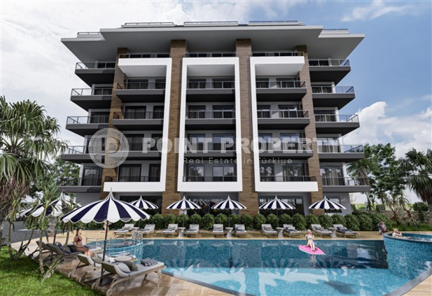 Apartments of different layouts, 62-135m², in a complex under construction, 550m from the sea in the Tosmur area, Alanya-id-2096-photo-10