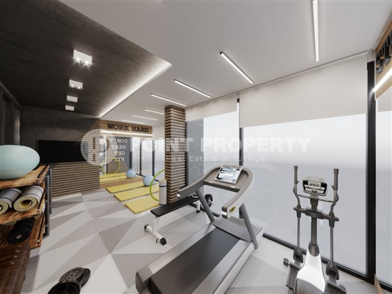 Apartments of different layouts, 62-135m², in a complex under construction, 550m from the sea in the Tosmur area, Alanya-id-2096-photo-11