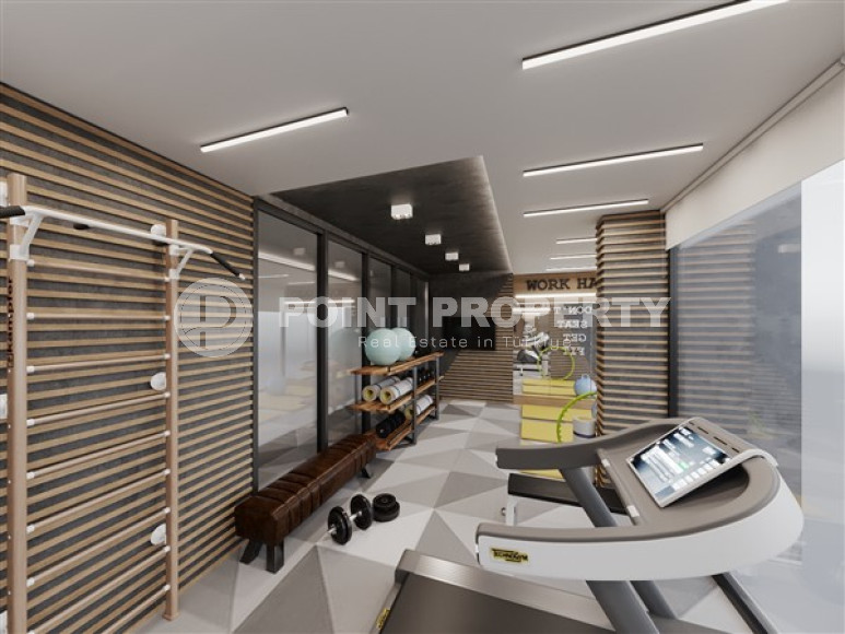 Apartments of different layouts, 62-135m², in a complex under construction, 550m from the sea in the Tosmur area, Alanya-id-2096-photo-13