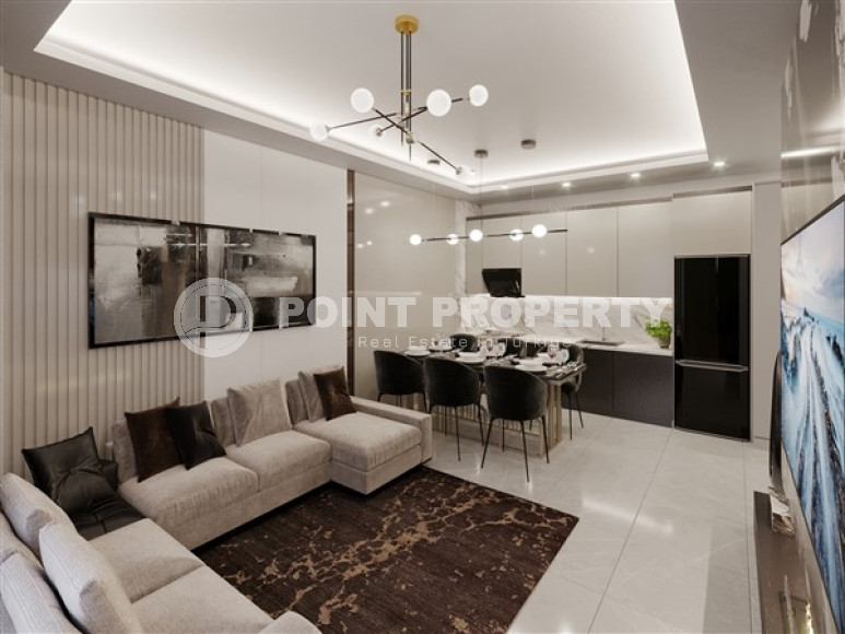 Apartments of different layouts, 62-135m², in a complex under construction, 550m from the sea in the Tosmur area, Alanya-id-2096-photo-15