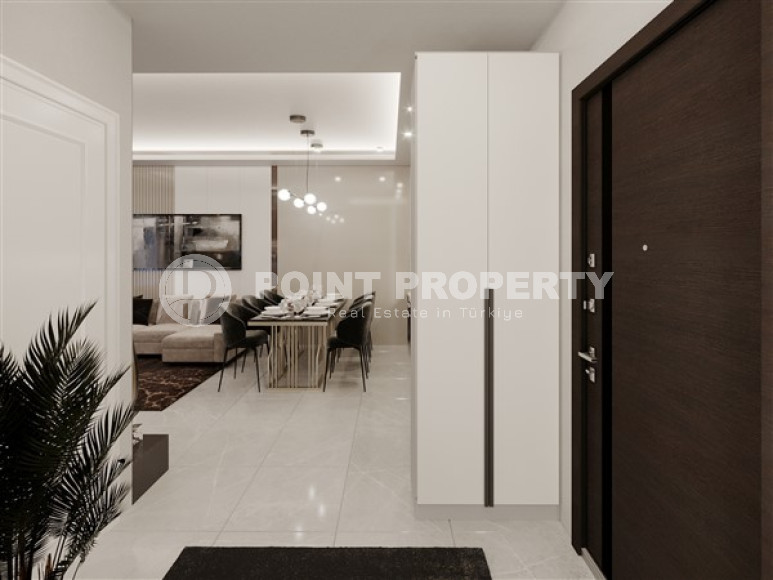 Apartments of different layouts, 62-135m², in a complex under construction, 550m from the sea in the Tosmur area, Alanya-id-2096-photo-20