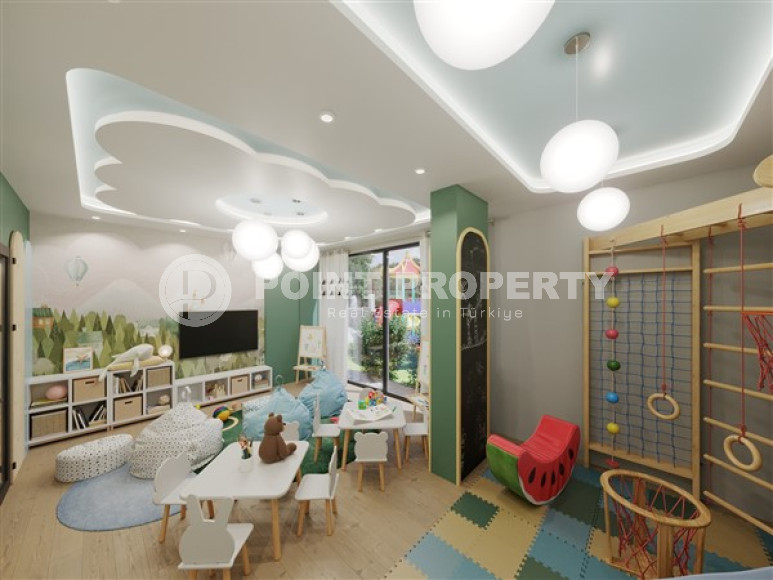 Apartments of different layouts, 62-135m², in a complex under construction, 550m from the sea in the Tosmur area, Alanya-id-2096-photo-22