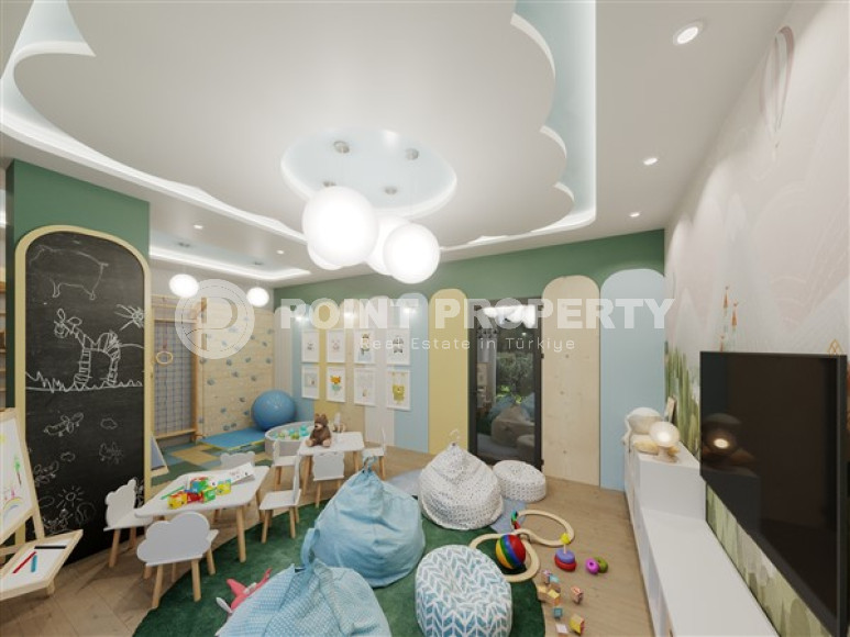 Apartments of different layouts, 62-135m², in a complex under construction, 550m from the sea in the Tosmur area, Alanya-id-2096-photo-23