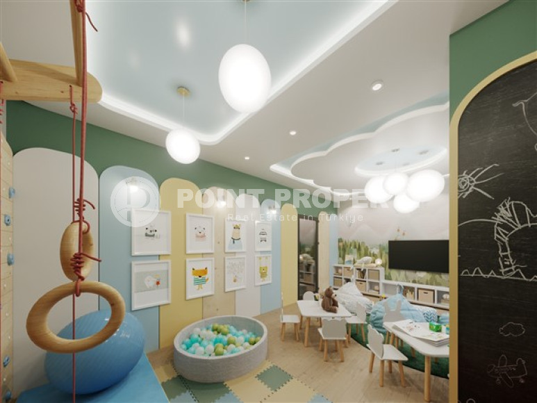 Apartments of different layouts, 62-135m², in a complex under construction, 550m from the sea in the Tosmur area, Alanya-id-2096-photo-24