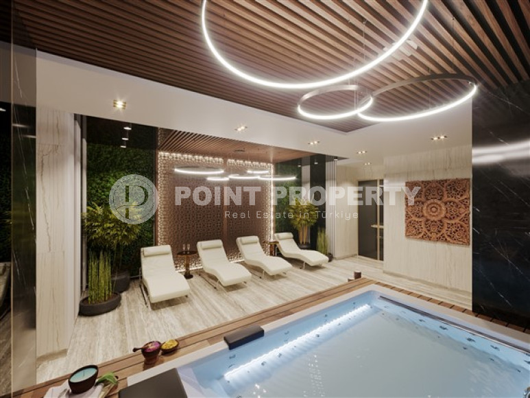 Apartments of different layouts, 62-135m², in a complex under construction, 550m from the sea in the Tosmur area, Alanya-id-2096-photo-27