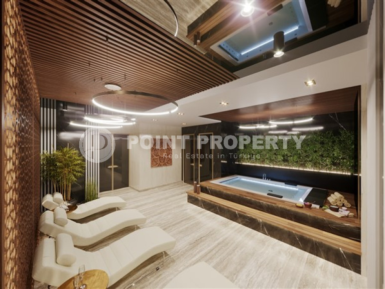 Apartments of different layouts, 62-135m², in a complex under construction, 550m from the sea in the Tosmur area, Alanya-id-2096-photo-28