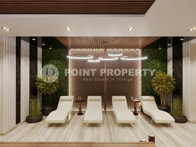 Apartments of different layouts, 62-135m², in a complex under construction, 550m from the sea in the Tosmur area, Alanya-id-2096-photo-29