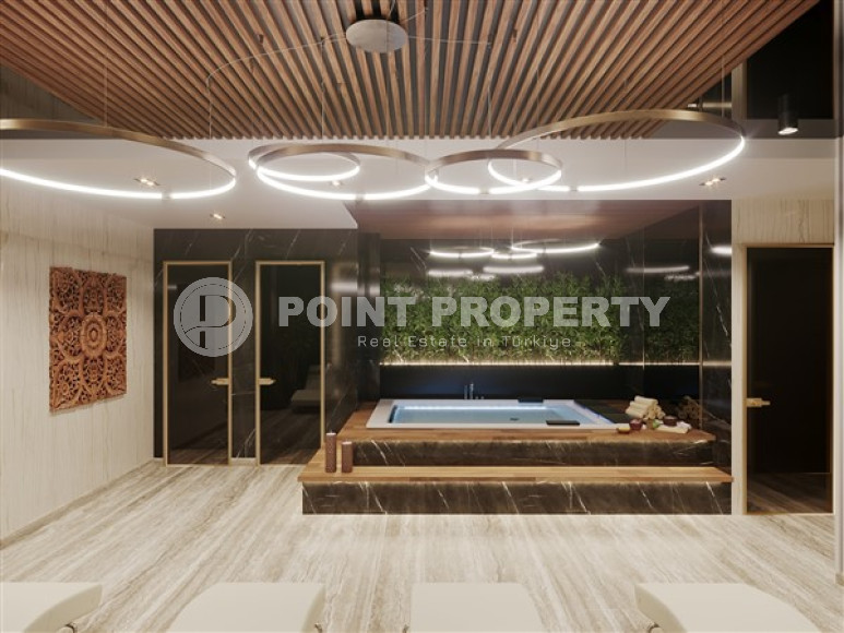 Apartments of different layouts, 62-135m², in a complex under construction, 550m from the sea in the Tosmur area, Alanya-id-2096-photo-30