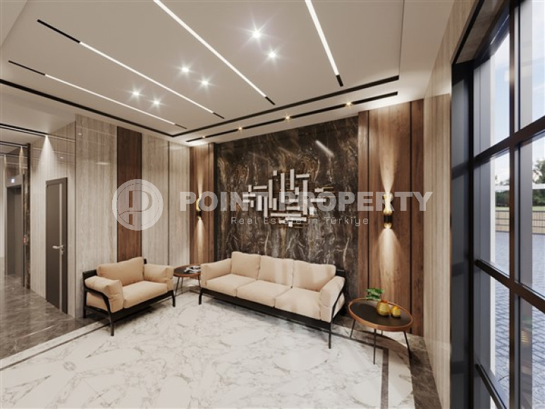 Apartments of different layouts, 62-135m², in a complex under construction, 550m from the sea in the Tosmur area, Alanya-id-2096-photo-33