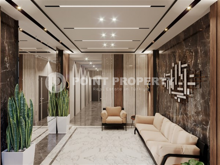 Apartments of different layouts, 62-135m², in a complex under construction, 550m from the sea in the Tosmur area, Alanya-id-2096-photo-35