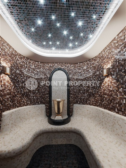 Apartments of different layouts, 62-135m², in a complex under construction, 550m from the sea in the Tosmur area, Alanya-id-2096-photo-36