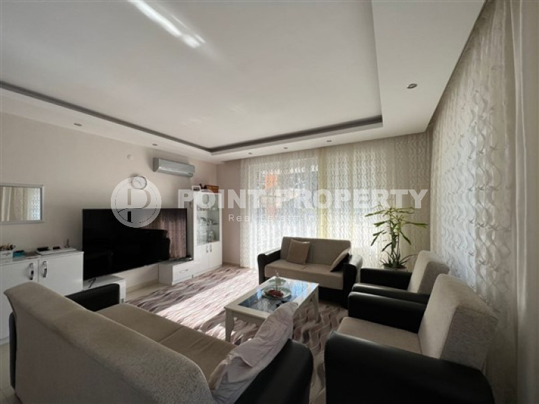 Готовая к проживанию, трехкомнатная квартира, 100м², в районе Алании - Тосмур, в 400м до моря-id-2097-фото-2