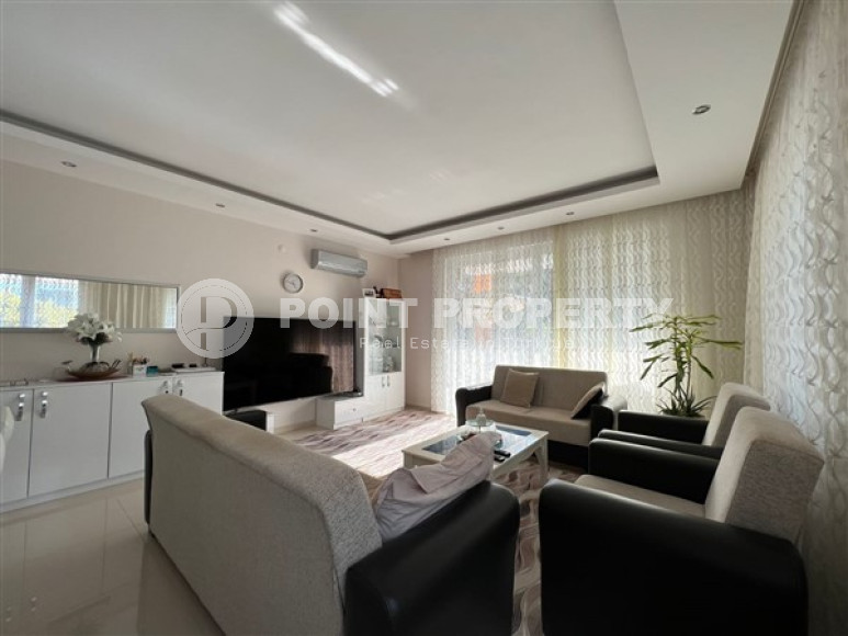 Готовая к проживанию, трехкомнатная квартира, 100м², в районе Алании - Тосмур, в 400м до моря-id-2097-фото-4