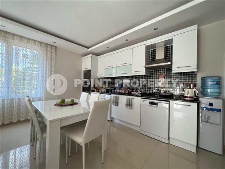 Готовая к проживанию, трехкомнатная квартира, 100м², в районе Алании - Тосмур, в 400м до моря-id-2097-фото-5