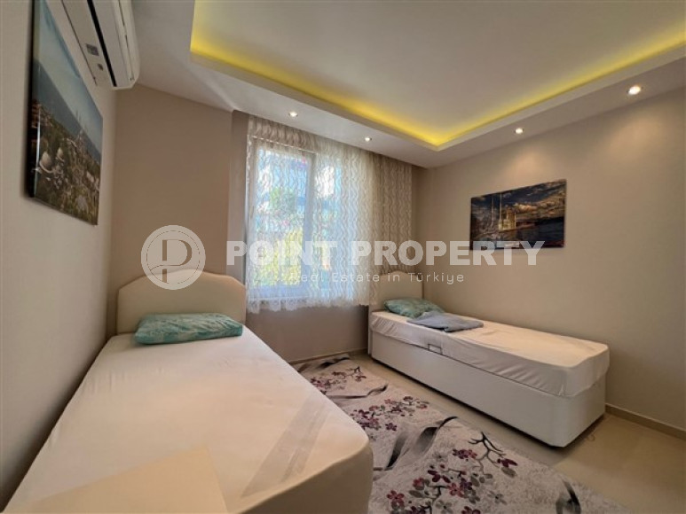 Готовая к проживанию, трехкомнатная квартира, 100м², в районе Алании - Тосмур, в 400м до моря-id-2097-фото-9