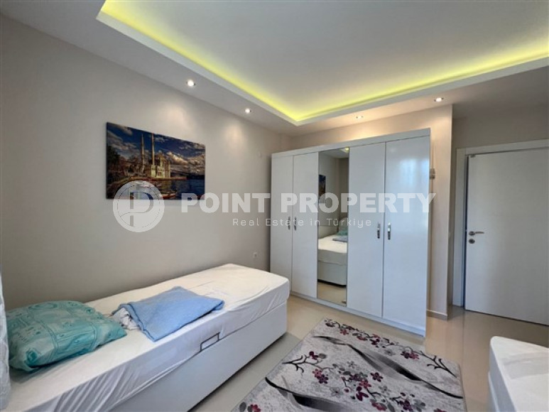 Готовая к проживанию, трехкомнатная квартира, 100м², в районе Алании - Тосмур, в 400м до моря-id-2097-фото-11