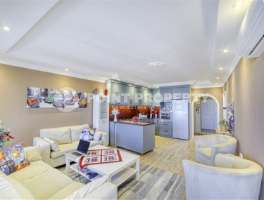 Просторная трехкомнатная квартира, 120м², в уютной резиденции в 550м от моря в районе Алании Тосмур-id-2104-фото-2