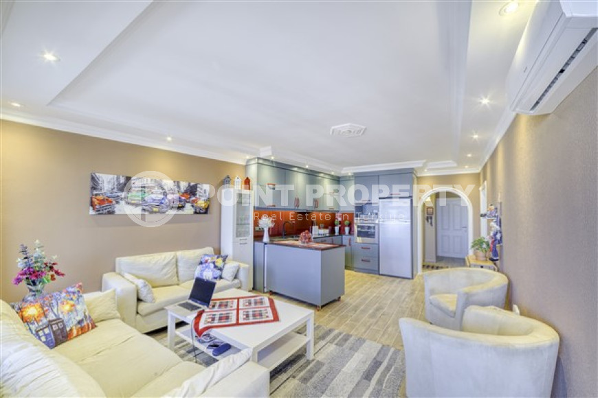 Просторная трехкомнатная квартира, 120м², в уютной резиденции в 550м от моря в районе Алании Тосмур-id-2104-фото-2