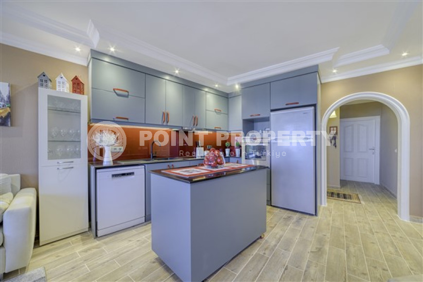 Просторная трехкомнатная квартира, 120м², в уютной резиденции в 550м от моря в районе Алании Тосмур-id-2104-фото-3