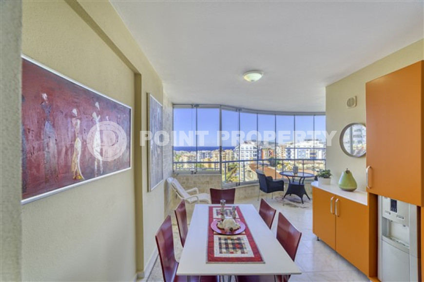 Просторная трехкомнатная квартира, 120м², в уютной резиденции в 550м от моря в районе Алании Тосмур-id-2104-фото-5