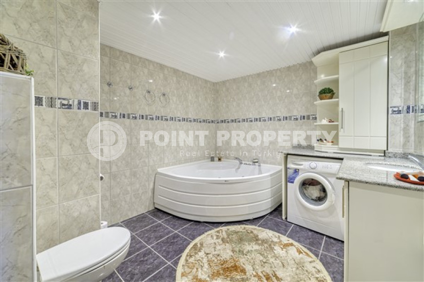 Просторная трехкомнатная квартира, 120м², в уютной резиденции в 550м от моря в районе Алании Тосмур-id-2104-фото-10