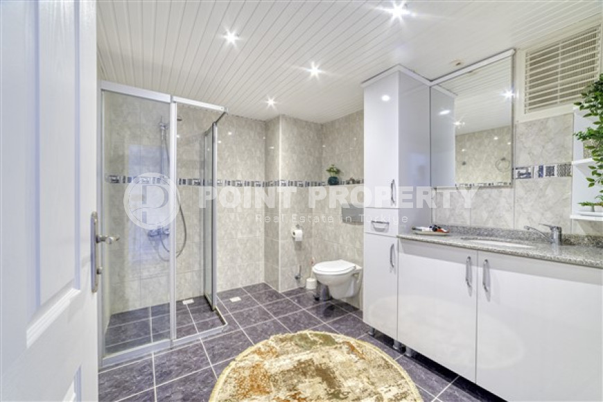 Просторная трехкомнатная квартира, 120м², в уютной резиденции в 550м от моря в районе Алании Тосмур-id-2104-фото-14