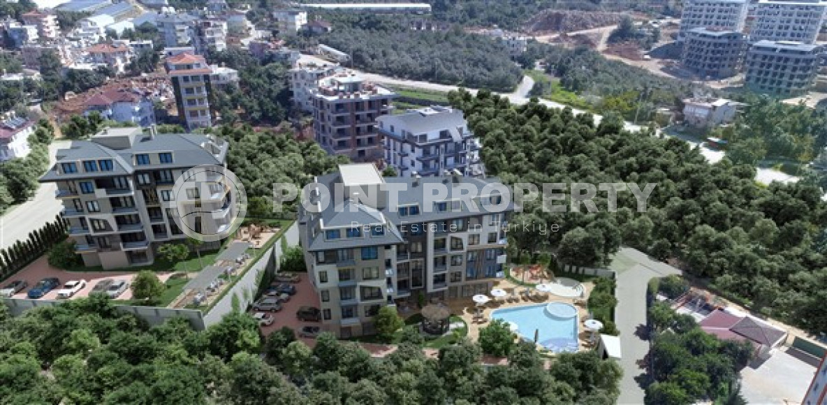 One-room apartment, 56 m², fully finished in a cozy complex with infrastructure in the Oba area.-id-2105-photo-12