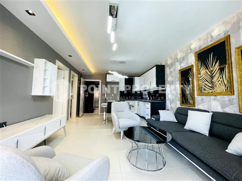 Просторная меблированная двухкомнатная квартира,65м², в центре Махмутлара, в 300м от побережья-id-2106-фото-2