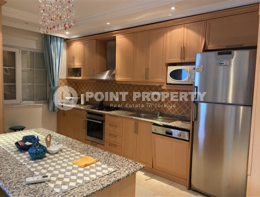 Квартира с двумя спальнями, 110м², в резиденции с бассейном в центре Алании, в 1200м от моря-id-2107-фото-4