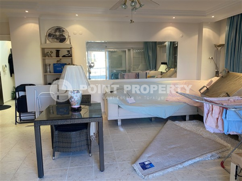 Квартира с двумя спальнями, 110м², в резиденции с бассейном в центре Алании, в 1200м от моря-id-2107-фото-12