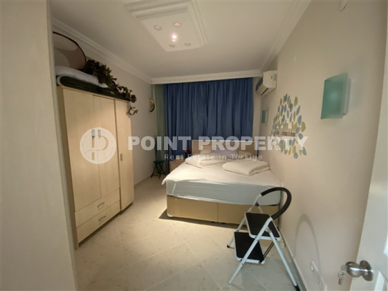 Квартира с двумя спальнями, 110м², в резиденции с бассейном в центре Алании, в 1200м от моря-id-2107-фото-16