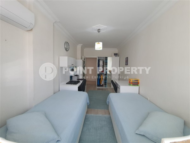 Трехкомнатная квартира, 110м², в уютной резиденции с бассейном, в центре Алании-id-2116-фото-14