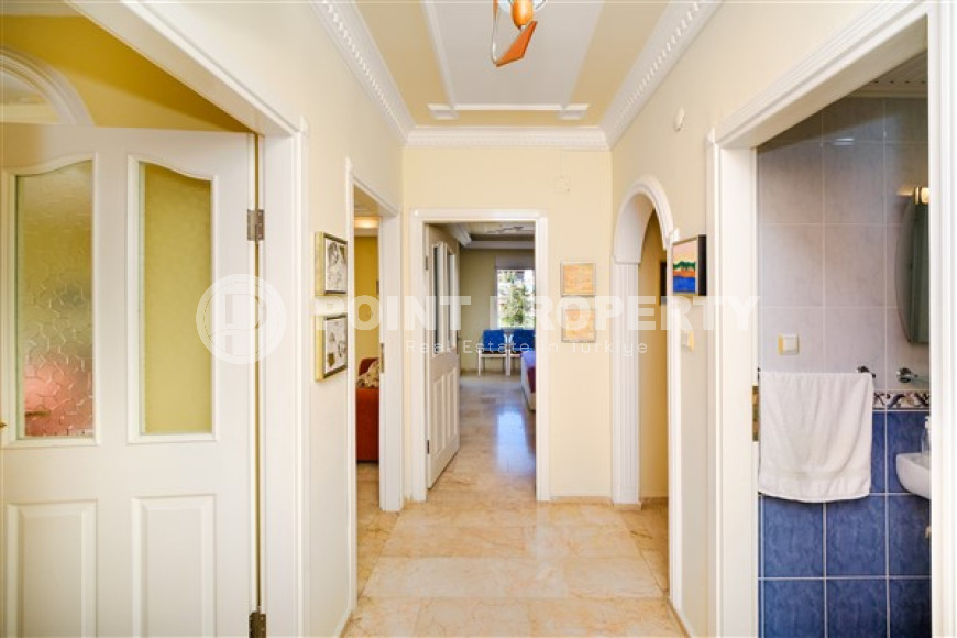 Квартира с двумя спальнями, 110м², в самом сердце Алании в комплексе с бассейном-id-2118-фото-7