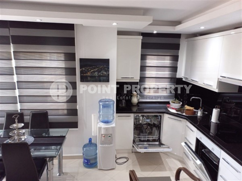 Elegant three bedroom penthouse, 140m², in Lower Oba, Alanya, in a complex with a swimming pool-id-2124-photo-6