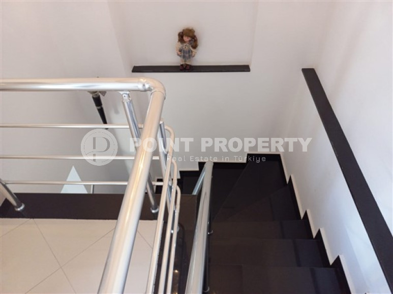 Elegant three bedroom penthouse, 140m², in Lower Oba, Alanya, in a complex with a swimming pool-id-2124-photo-10