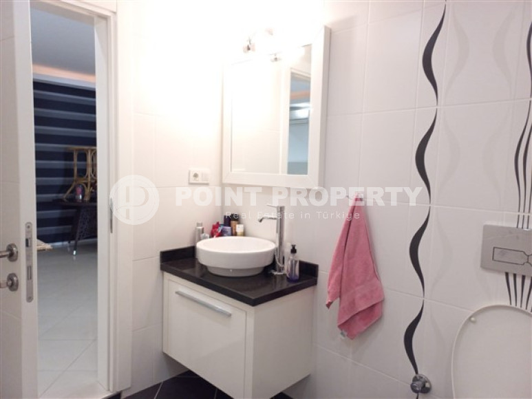 Elegant three bedroom penthouse, 140m², in Lower Oba, Alanya, in a complex with a swimming pool-id-2124-photo-19