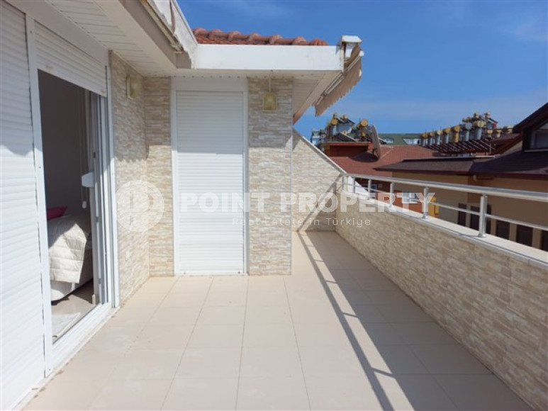 Elegant three bedroom penthouse, 140m², in Lower Oba, Alanya, in a complex with a swimming pool-id-2124-photo-24